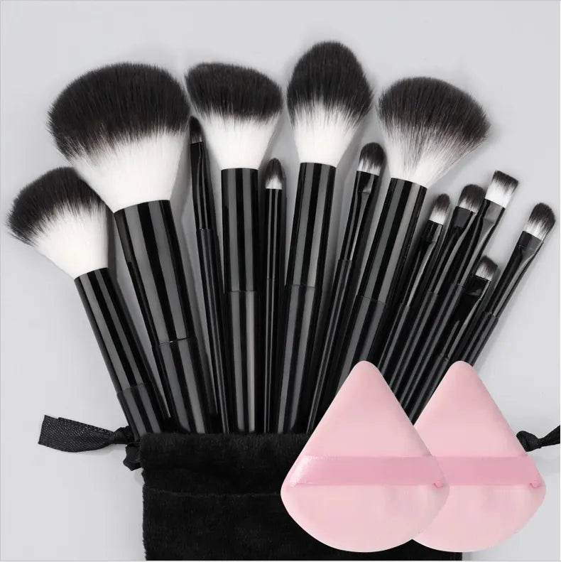 13PCS Makeup Brushes Set Soft Fluffy Cosmetics Foundation Blush Eyeshadow Kabuki Blending Makeup Brush Beauty Tools Kit - Tamnz