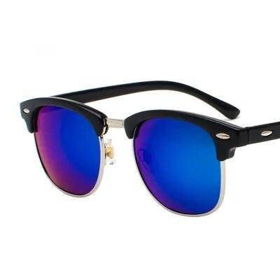 Classic Semi-Rimless Polarized Sunglasses Men's Women Square - Tamnz