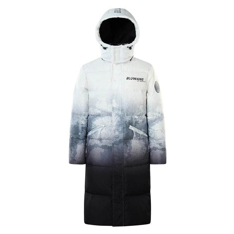 Winter Men's Jacket Long Down Jacket Hood Windproof - Tamnz