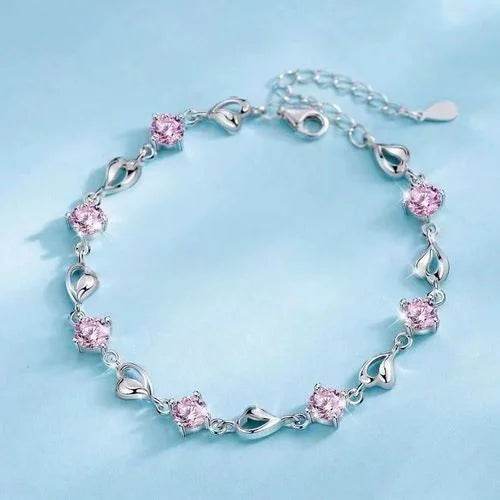 Retro 925 Sterling Silver Blue Crystal Bracelets For Women Korean Designer Hollow Adjustable Bracelets Luxury Party Jewelry Gift - Tamnz