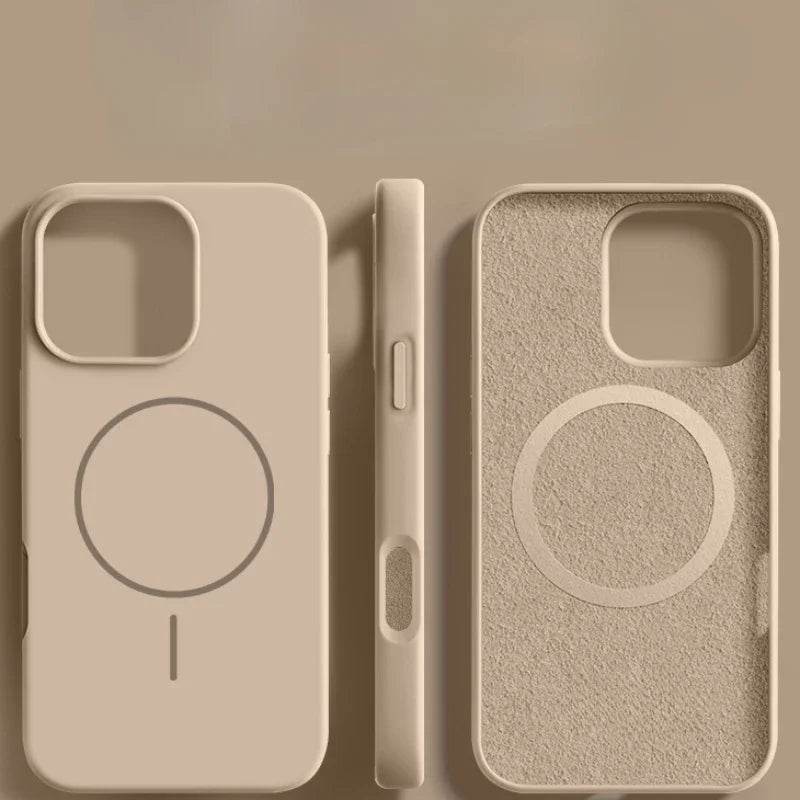 New Original Liquid Silicone Magsafe Case For iPhone 15 14 16 Plus 11 12 13 16 Pro Max Funda Magnetic Wireless Charge Soft Cover - Tamnz