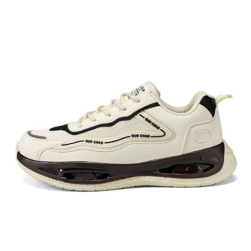 Breathable Running Shoes For Men Sneakers Air Cushion Lace-Up Sport Casual Sapatos - Tamnz