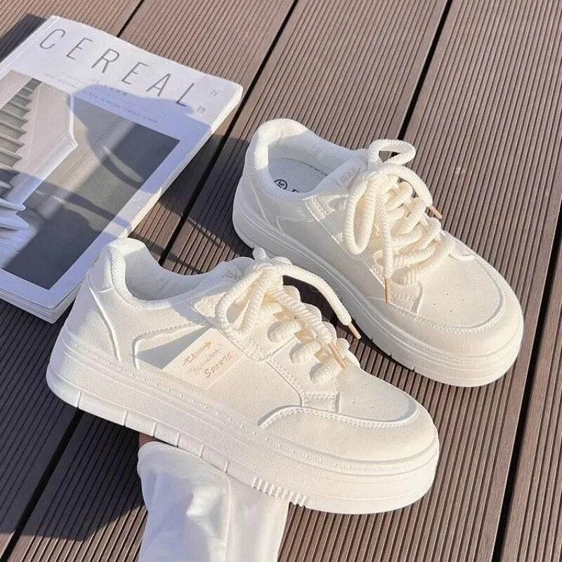 Shoes for Women Breathable Women's Vulcanize Shoes Summer Women Sneakers Mesh Lace Up Ladies Casual Shoes Zapatos - Tamnz