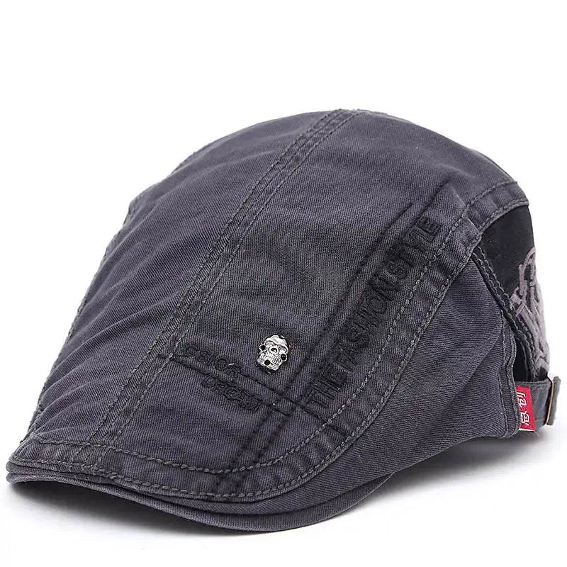 New Summer outdoor Sports Cotton Berets Caps For Men Women Casual Peaked Caps letter embroidery Berets Hats Casquette Cap - Tamnz