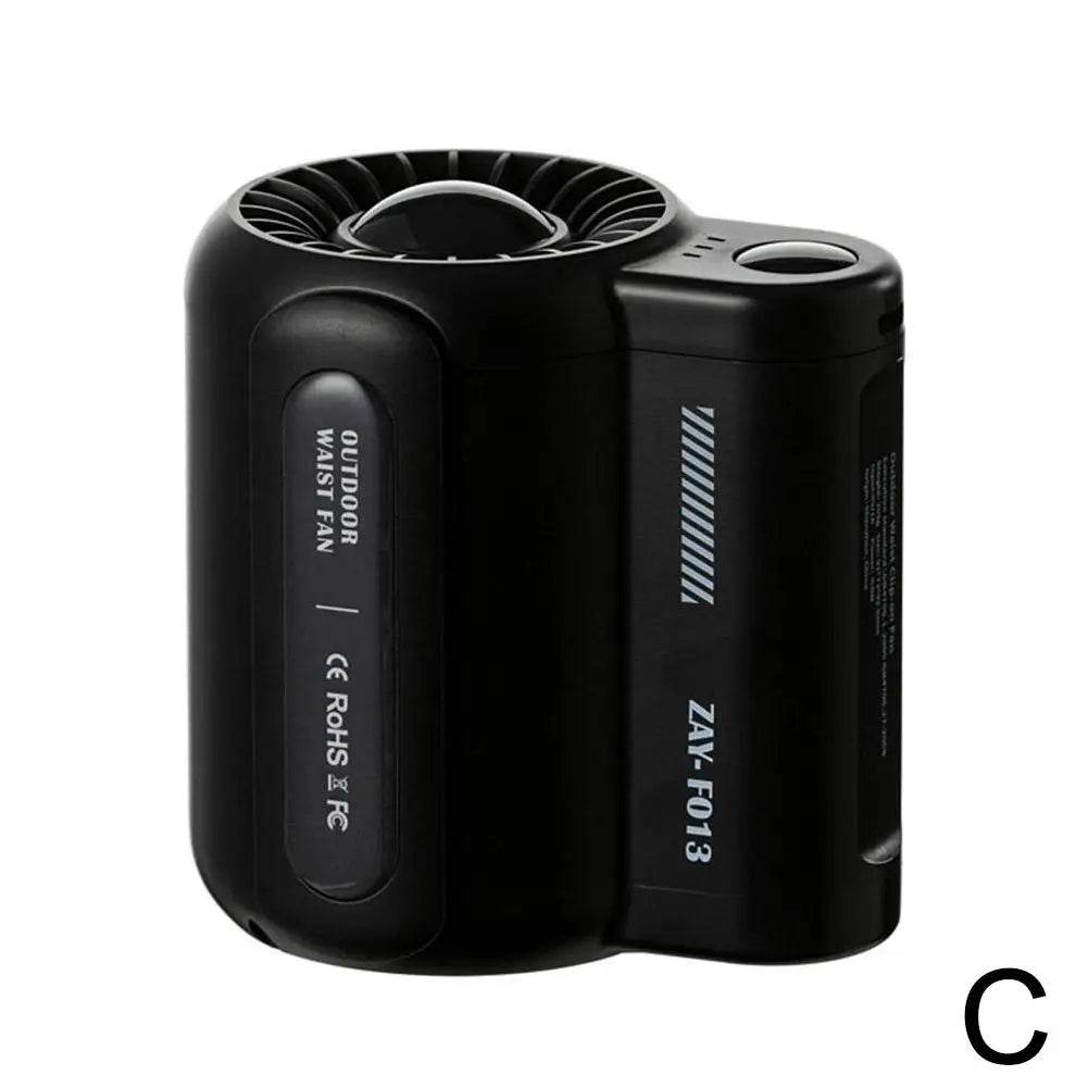 Portable Waist Hanging Fan 3 Speeds Strong Airflow Wearable Personal Clip Fan Rechargeable Cool Fan Under Shirt - Tamnz