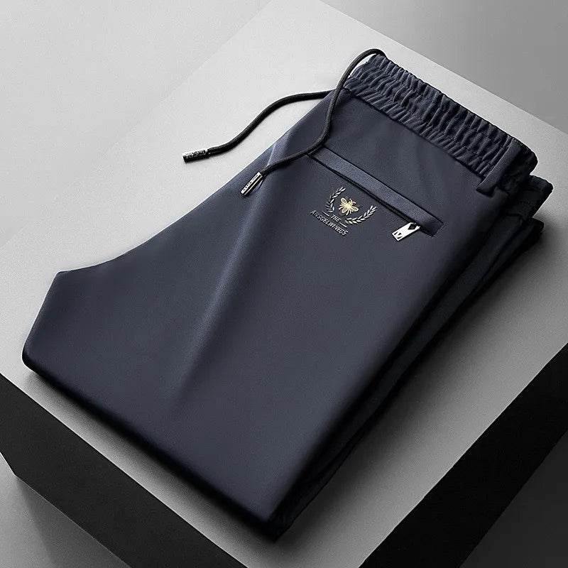 Ice Silk Cool Mens Pants Summer Thin Casual Outdoor Quick-drying Sweatpants. - Tamnz