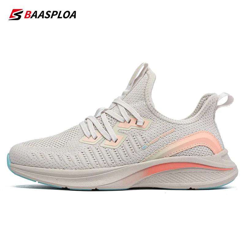 Casual Women's Designer Mesh Sneakers Lace-Up Female Outdoor Sports Tennis Shoe - Tamnz
