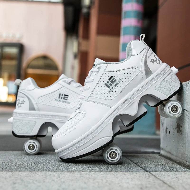  Dual Purpose Roller Skating Deformation Shoes 