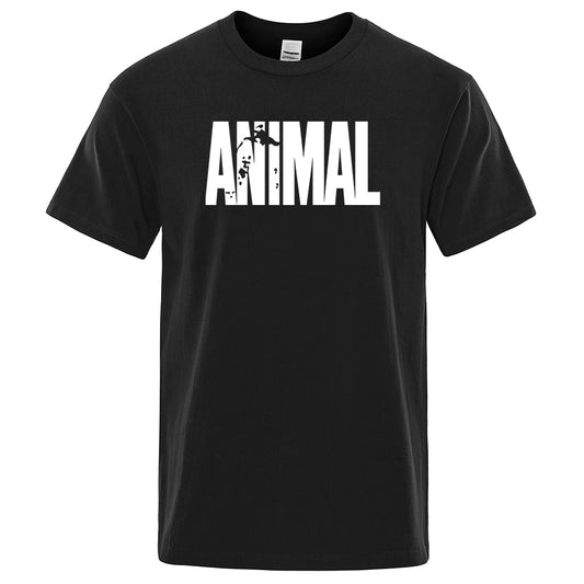 ANIMAL Letter Print T-Shirt
