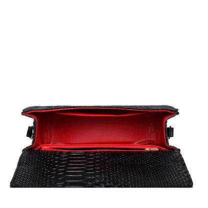 Stone Pattern Handbag Crocodile Leather Crossbody Bags For Women 2023 Luxury Brand Shoulder Messenger Bags Female Chain Handbags - Tamnz