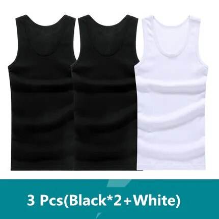 Cotton Solid Seamless Underwear Mens Sleeveless Tank Vest Comfortable Undershirts - Tamnz
