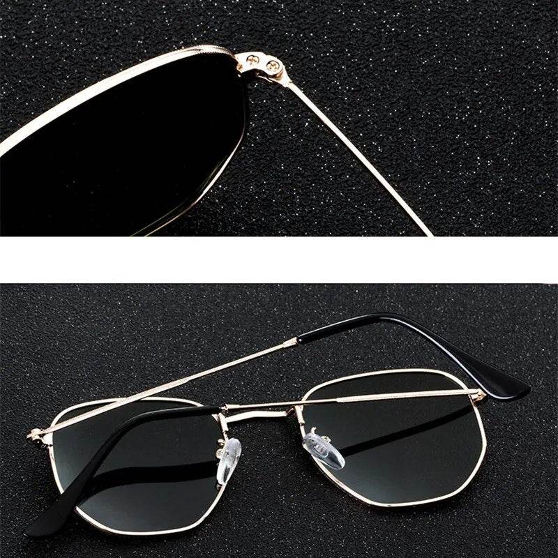Polygon Retro Sunglasses Brand Designer Lentes D - Tamnz