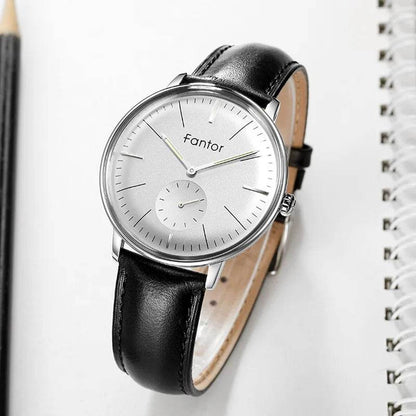 Fantor Luxury Men Watch Leather Geniune Wristwatch Fashion Casual Classic Quartz - Tamnz