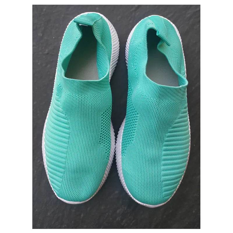 Women Vulcanized Shoes High Quality Women Sneakers Slip On Flats Shoes Women Loafers - Tamnz