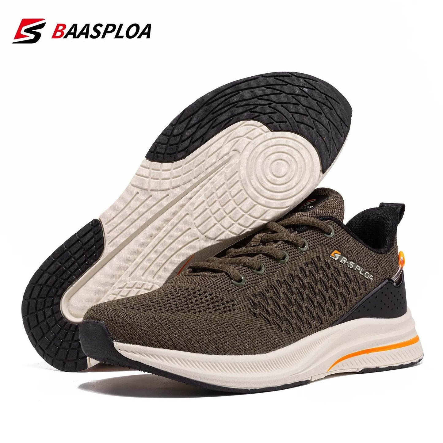 Knit Casual Walking Shoes Breathable Sneakers Light Shock Absorption Male Tennis Shoe - Tamnz