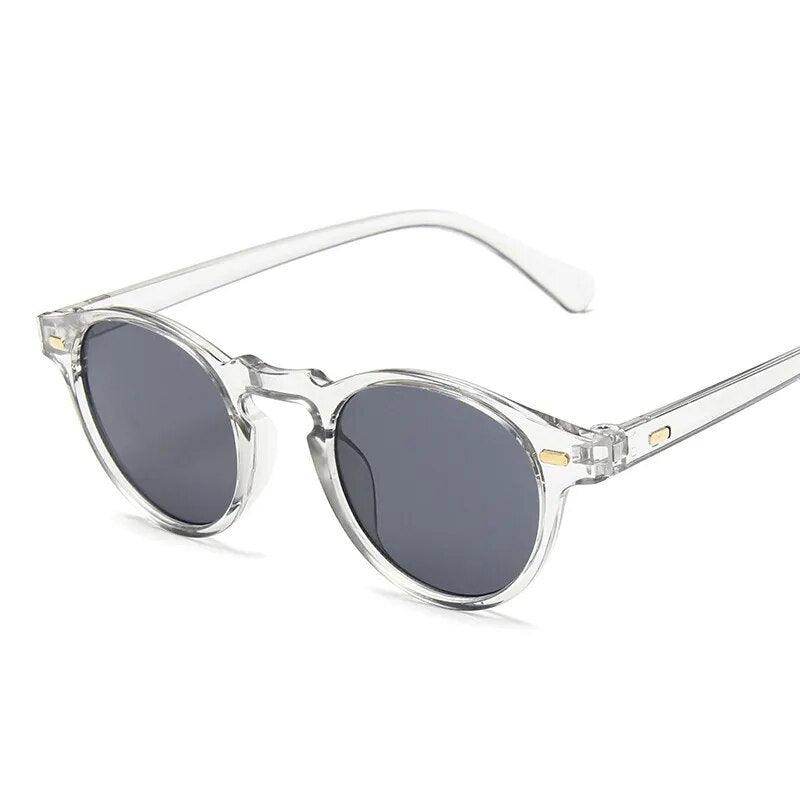 Small Frame Sunglasses Vintage Round Men/women Luxury Designer - Tamnz