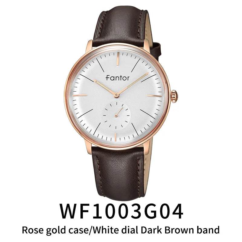 Fantor Luxury Men Watch Leather Geniune Wristwatch Fashion Casual Classic Quartz - Tamnz