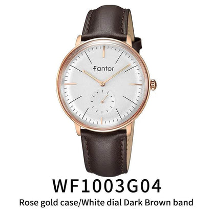 Fantor Luxury Men Watch Leather Geniune Wristwatch Fashion Casual Classic Quartz - Tamnz