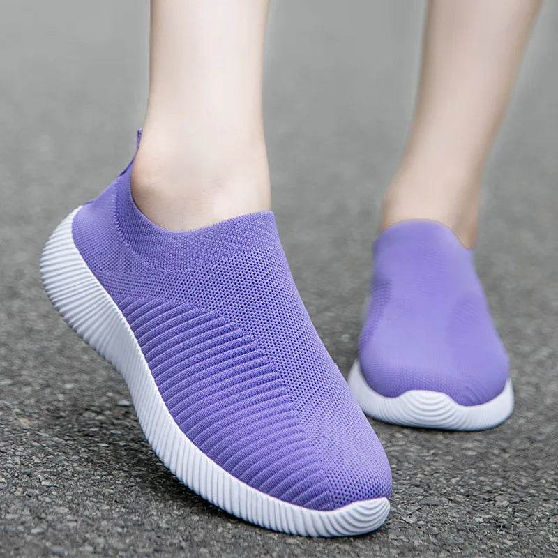 Women Vulcanized Shoes High Quality Women Sneakers Slip On Flats Shoes Women Loafers - Tamnz