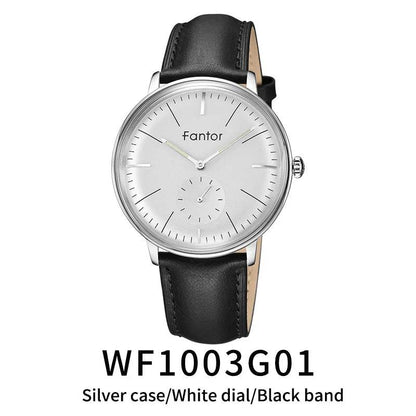 Fantor Luxury Men Watch Leather Geniune Wristwatch Fashion Casual Classic Quartz - Tamnz
