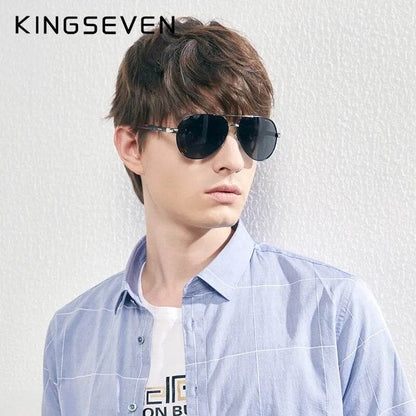 Vintage Photochromic Aluminum Polarized Sunglasses Brand Coating Lens Driving Eyewear For Men/Women - Tamnz