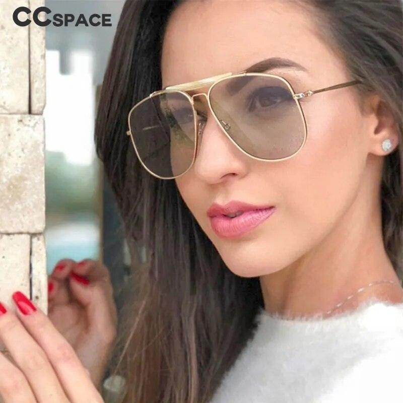 Retro Pilot Sunglasses Men Women 2019 Fashion Shades UV400 Vintage Glasses - Tamnz