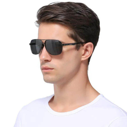 Aluminum Sunglasses Polarized UV400 Mirror Sunglasses - Tamnz