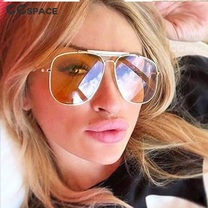 Retro Pilot Sunglasses Men Women 2019 Fashion Shades UV400 Vintage Glasses - Tamnz