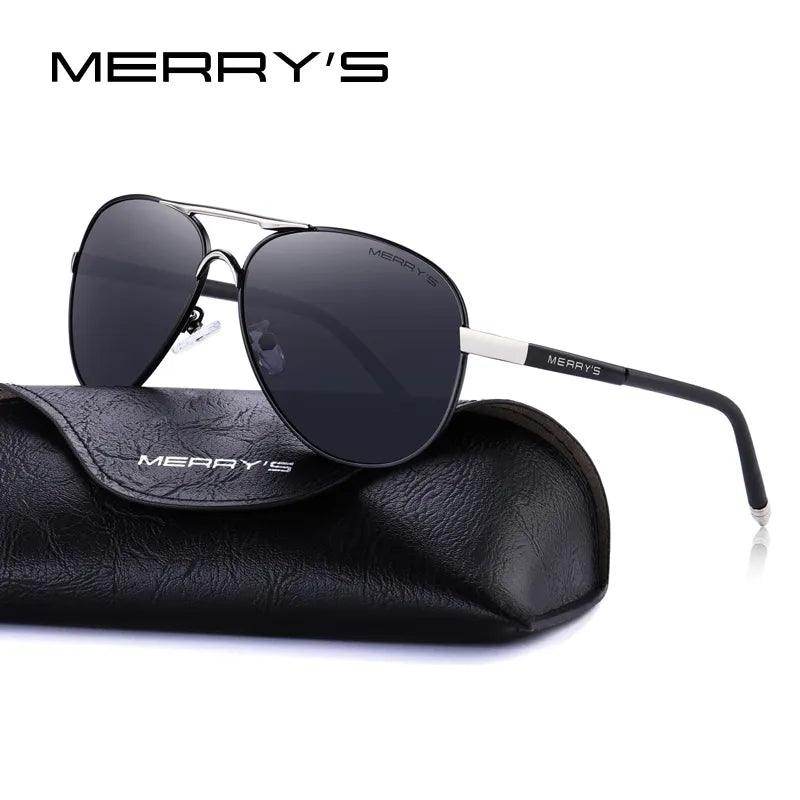 Men Classic Pilot Sunglasses HD Polarized Aluminum Driving Sun glasses Luxury Shades - Tamnz