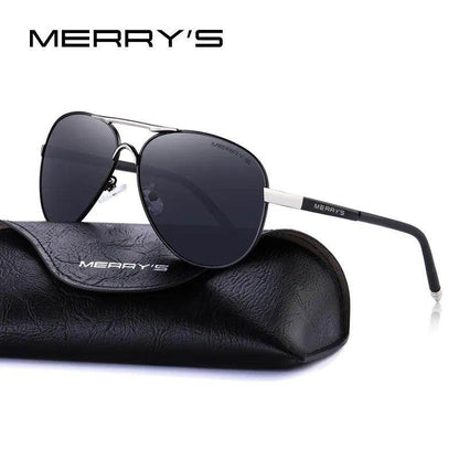 Men Classic Pilot Sunglasses HD Polarized Aluminum Driving Sun glasses Luxury Shades - Tamnz