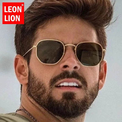 Polygon Retro Sunglasses Brand Designer Lentes D - Tamnz