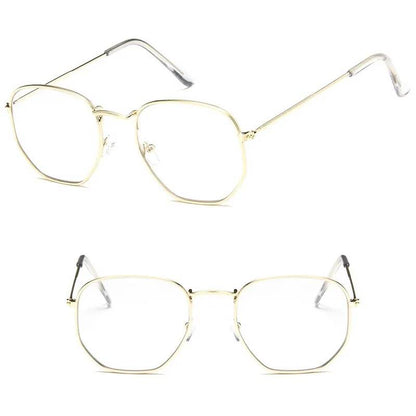 Polygon Retro Sunglasses Brand Designer Lentes D - Tamnz