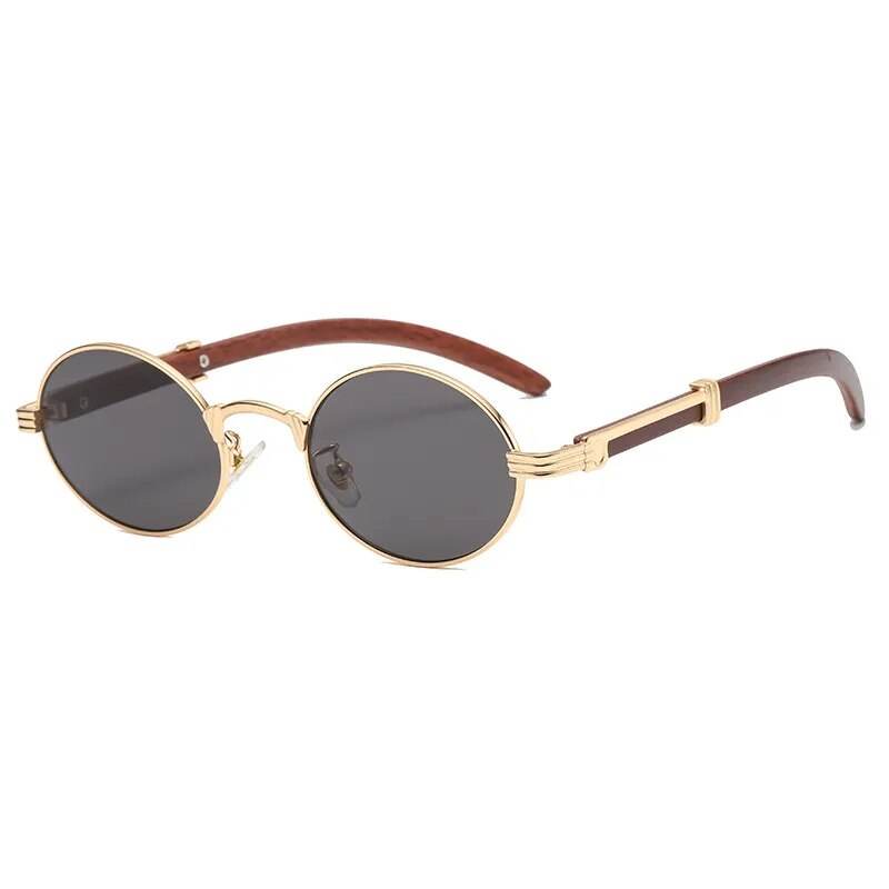 Retro Square Sunglasses Luxury Brand Designer Gold Lion Decoration Sun Glasses - Tamnz