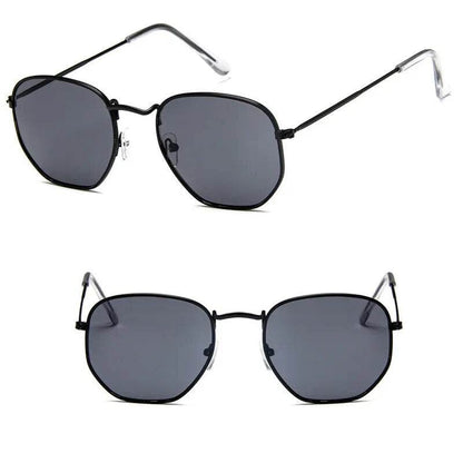 Polygon Retro Sunglasses Brand Designer Lentes D - Tamnz