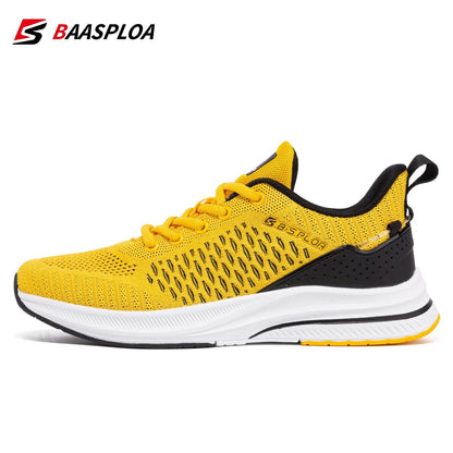 Knit Casual Walking Shoes Breathable Sneakers Light Shock Absorption Male Tennis Shoe - Tamnz