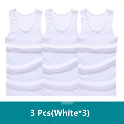 Cotton Solid Seamless Underwear Mens Sleeveless Tank Vest Comfortable Undershirts - Tamnz