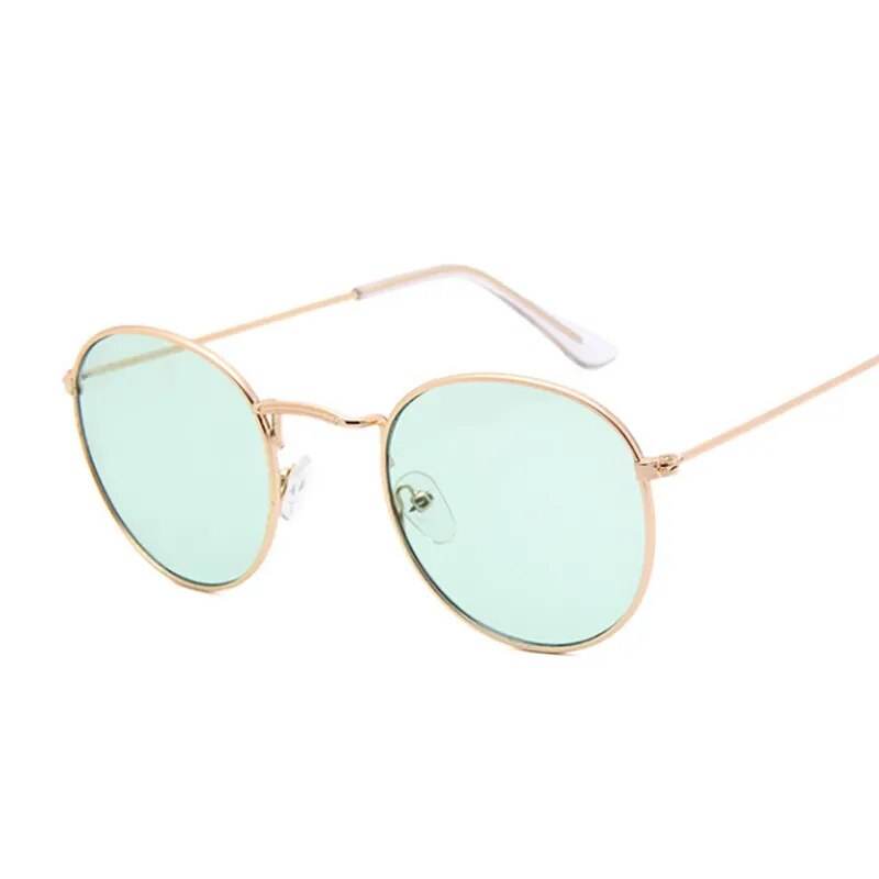 Classic Round Frame Driving Sunglasses Brand Designer Retro Black Shades - Tamnz