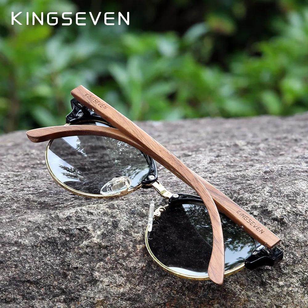 Handmade Black Walnut Wood Sunglasses Polarized - Tamnz