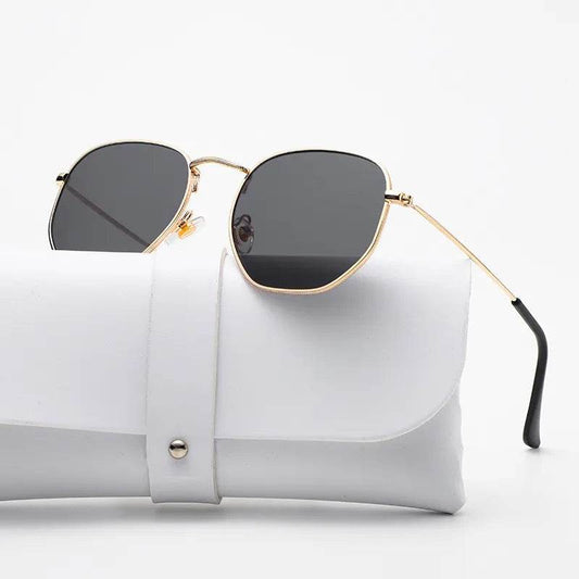 Vintage Fashion Metal Design Mirror Trendy Square Eyewear Unisex - Tamnz