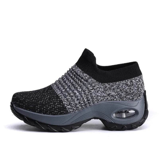 Knitted Shoes Men's Lightweight Male Sneaker Running Shoe Ribbon Shoes Unisex Classic Outdoor - Tamnz