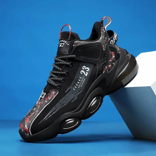 Mens Casual Shoes Platform Shoes Black Sports Shoes - Tamnz