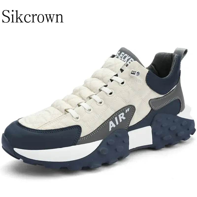 Casual Sport Fashion Shoes Men Running Breathable Sneakers Wearable Rubber Sneakers - Tamnz