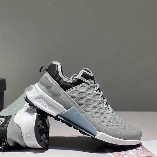 New Men Golf Shoes Genuine Leather Golf Wears Shoes Anti Slip Walking Sneakers - Tamnz