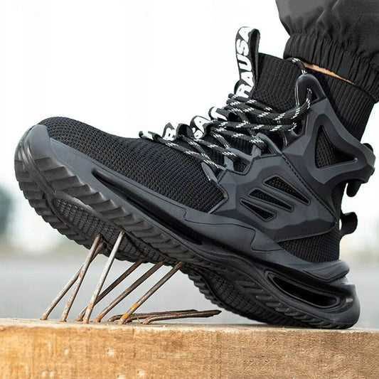 Light Breathable Sneaker For Men Steel Toe Safety Shoes Puncture-Proof Male Boots Work Botas Hombre - Tamnz