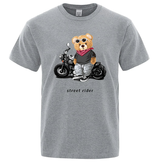 Motorcycle Rider Printed T-Shirt