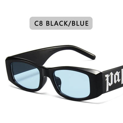 Vintage Square Fashion Luxury Brand Designer Trend Punk Hip Hop Shades - Tamnz