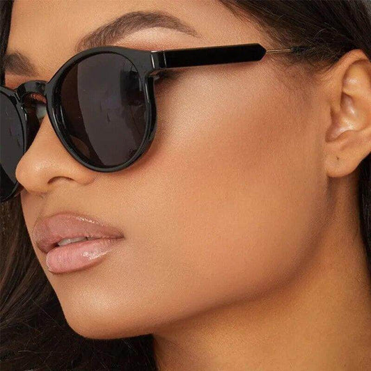Retro Round Sunglasses Women Men Brand Design Transparent Sunglasses - Tamnz