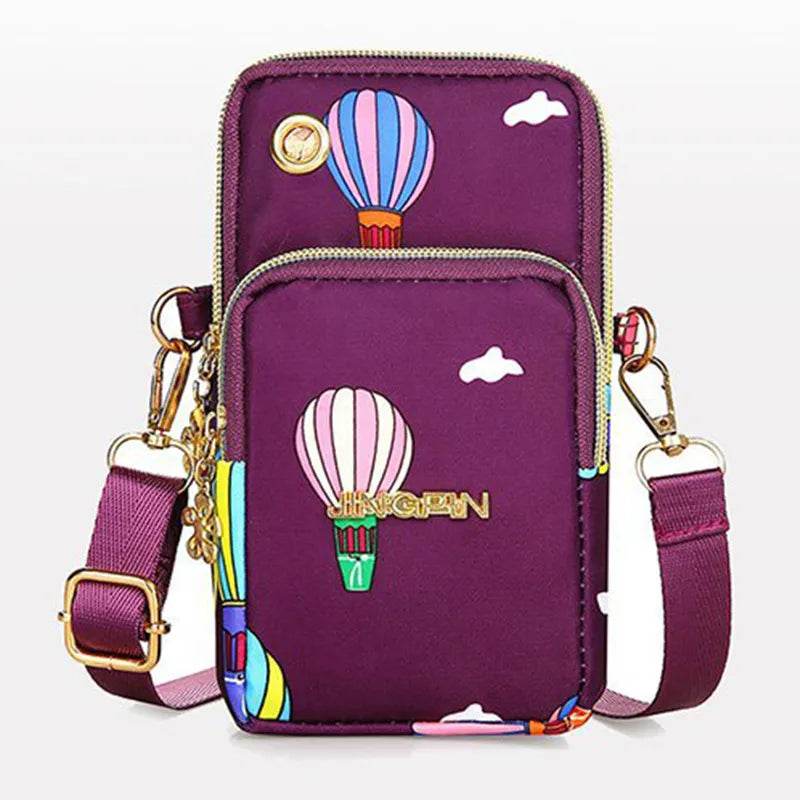 Buylor New Mobile Phone Crossbody Bags for Women Fashion Women Shoulder Bag Cell Phone Pouch With Headphone Layer Wallet - Tamnz