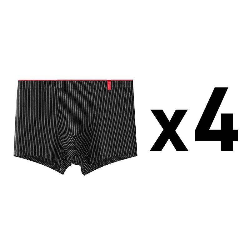 4 Pcs Boxer Men Sexy Stripe Panties Underwear Sexy Knickers for Men Underpants Shorts Fashion Under Wear Lingerie Boxers Briefs - Tamnz