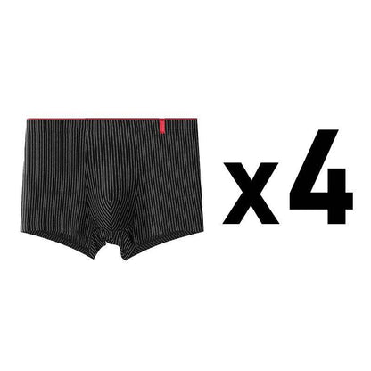 4 Pcs Boxer Men Sexy Stripe Panties Underwear Sexy Knickers for Men Underpants Shorts Fashion Under Wear Lingerie Boxers Briefs - Tamnz
